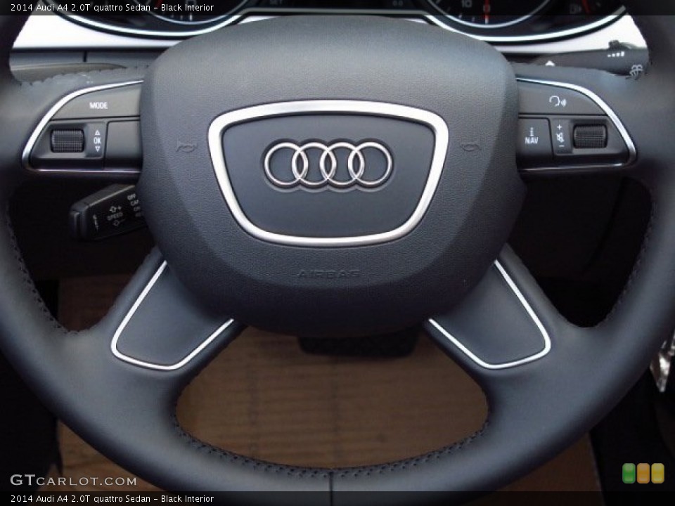 Black Interior Steering Wheel for the 2014 Audi A4 2.0T quattro Sedan #84744980