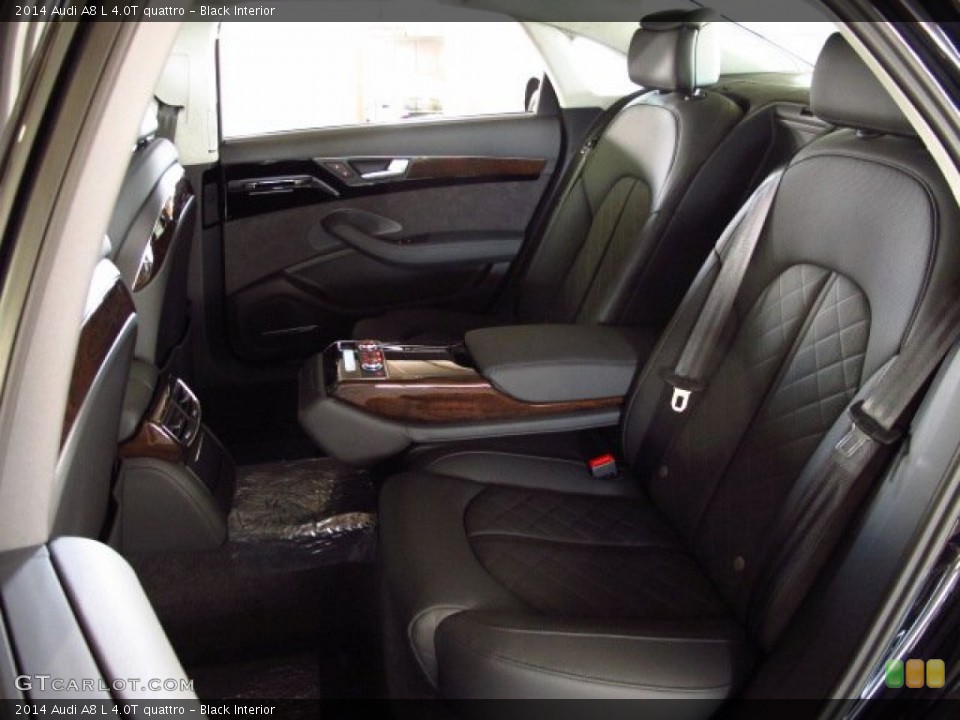 Black Interior Rear Seat for the 2014 Audi A8 L 4.0T quattro #84746006