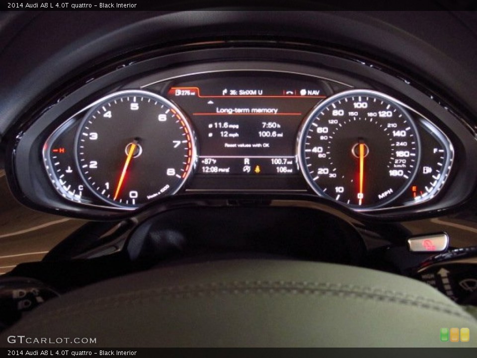 Black Interior Gauges for the 2014 Audi A8 L 4.0T quattro #84746300