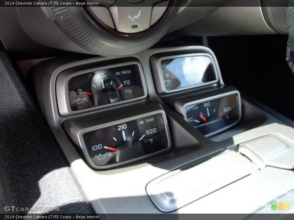 Beige Interior Gauges for the 2014 Chevrolet Camaro LT/RS Coupe #84750060
