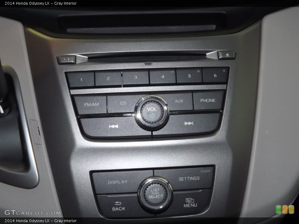 Gray Interior Controls for the 2014 Honda Odyssey LX #84751477