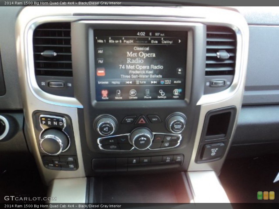 Black/Diesel Gray Interior Controls for the 2014 Ram 1500 Big Horn Quad Cab 4x4 #84751544