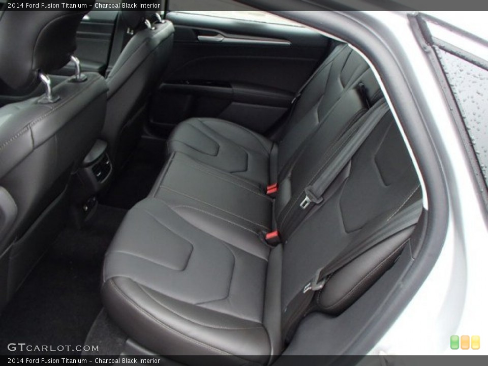 Charcoal Black Interior Rear Seat for the 2014 Ford Fusion Titanium #84751586