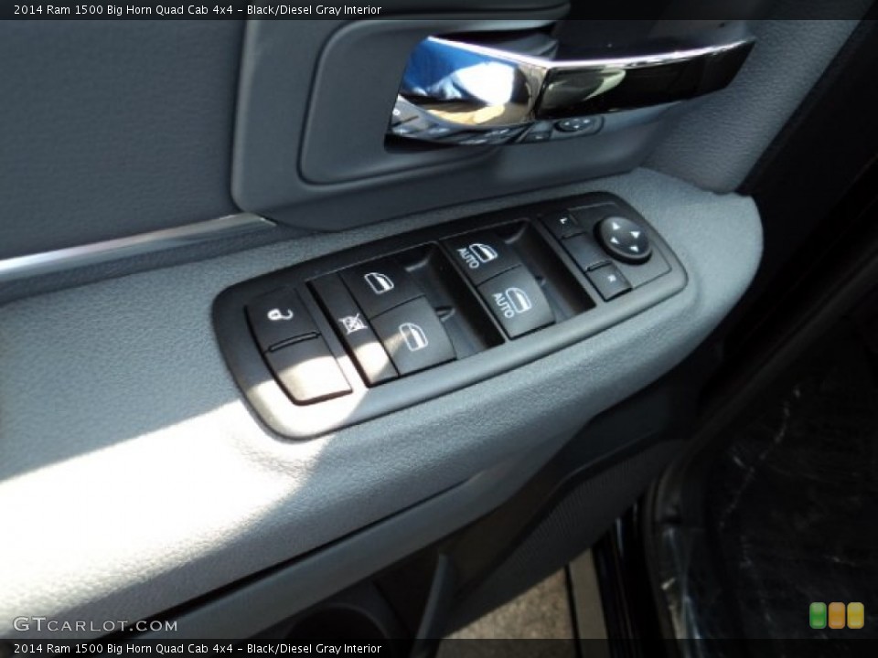 Black/Diesel Gray Interior Controls for the 2014 Ram 1500 Big Horn Quad Cab 4x4 #84751628