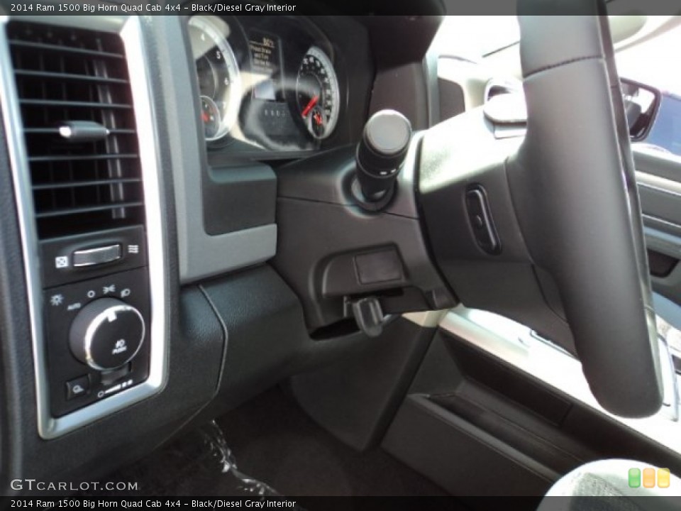 Black/Diesel Gray Interior Controls for the 2014 Ram 1500 Big Horn Quad Cab 4x4 #84751646
