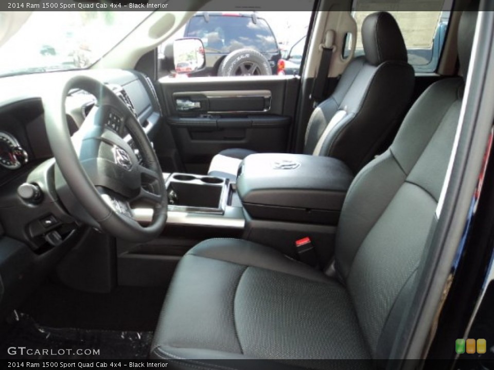 Black Interior Front Seat for the 2014 Ram 1500 Sport Quad Cab 4x4 #84751796
