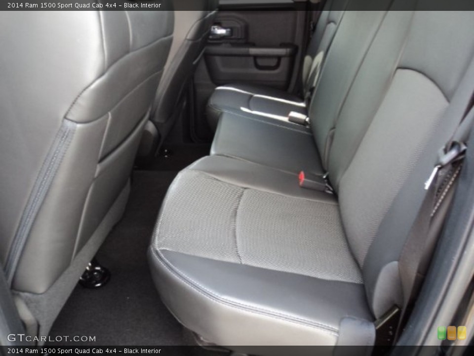 Black Interior Rear Seat for the 2014 Ram 1500 Sport Quad Cab 4x4 #84751853