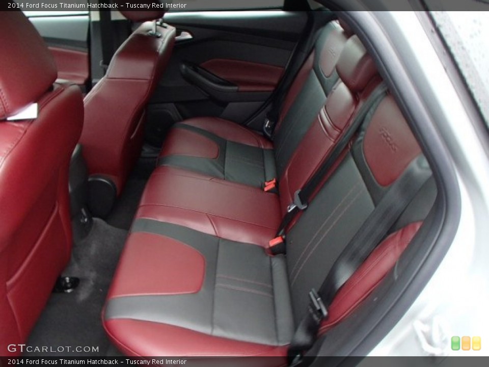 Tuscany Red Interior Rear Seat for the 2014 Ford Focus Titanium Hatchback #84752150