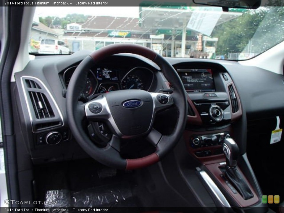 Tuscany Red Interior Dashboard for the 2014 Ford Focus Titanium Hatchback #84752192