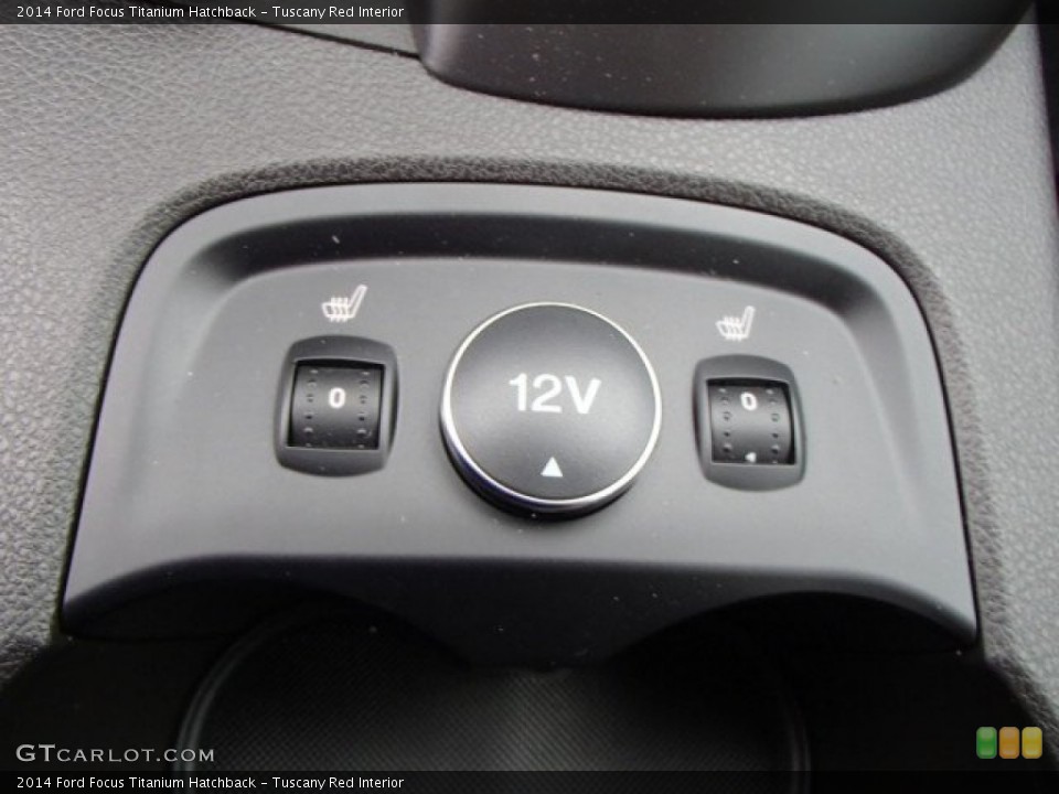 Tuscany Red Interior Controls for the 2014 Ford Focus Titanium Hatchback #84752306