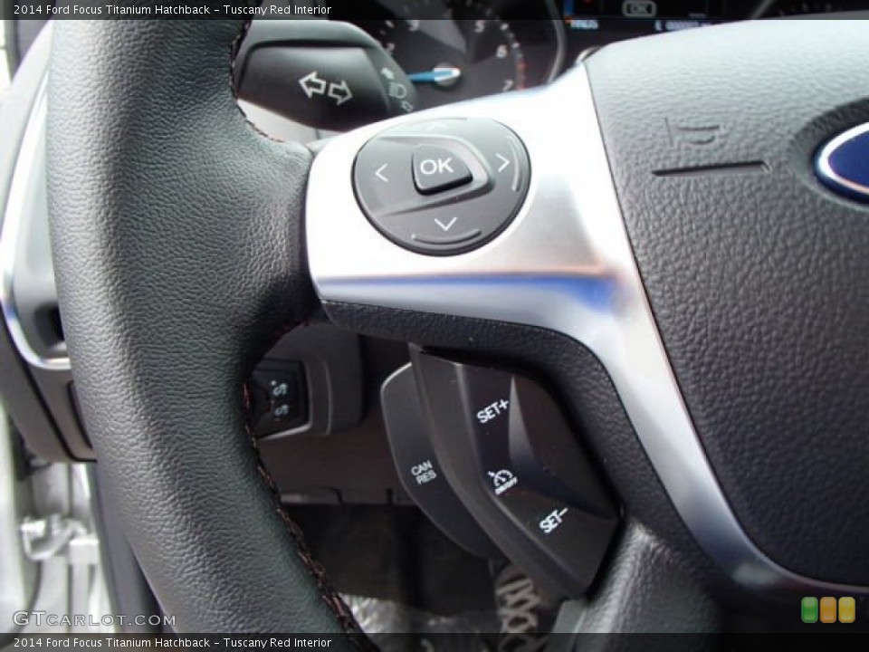 Tuscany Red Interior Controls for the 2014 Ford Focus Titanium Hatchback #84752375