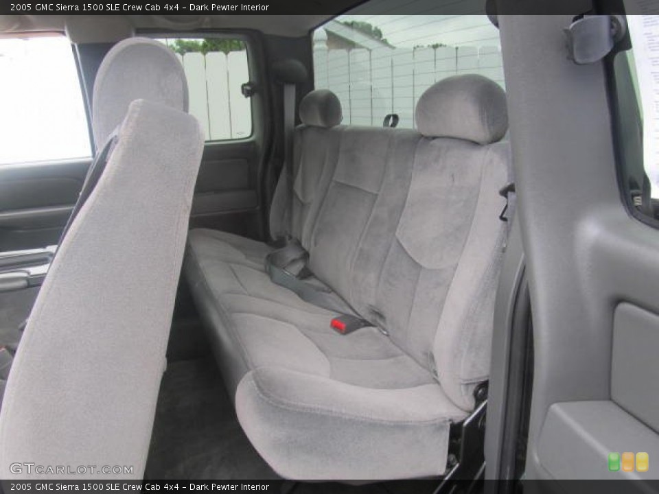 Dark Pewter Interior Rear Seat for the 2005 GMC Sierra 1500 SLE Crew Cab 4x4 #84752405