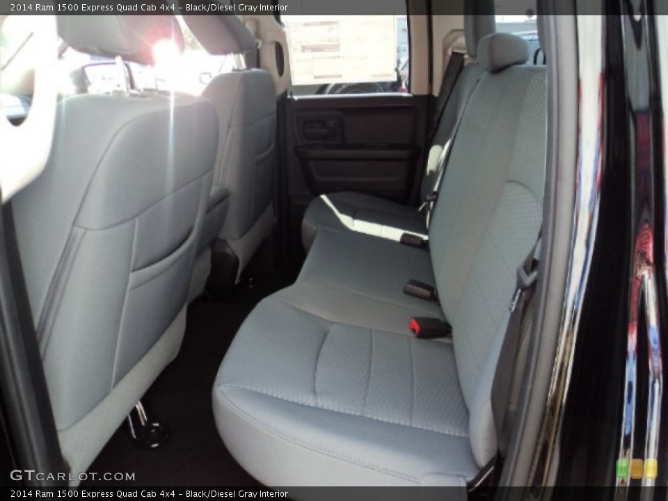 Black/Diesel Gray Interior Rear Seat for the 2014 Ram 1500 Express Quad Cab 4x4 #84752498