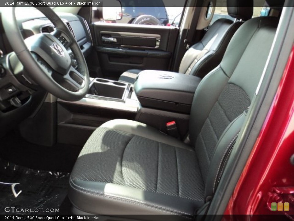 Black Interior Front Seat for the 2014 Ram 1500 Sport Quad Cab 4x4 #84753288
