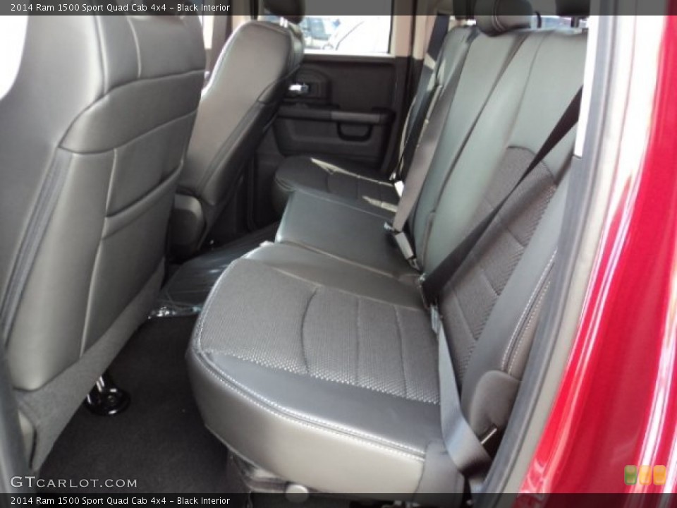 Black Interior Rear Seat for the 2014 Ram 1500 Sport Quad Cab 4x4 #84753350