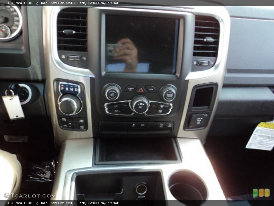 Black/Diesel Gray Interior Controls for the 2014 Ram 1500 Big Horn Crew Cab 4x4 #84753599