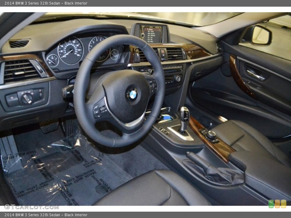Black Interior Prime Interior for the 2014 BMW 3 Series 328i Sedan #84759113