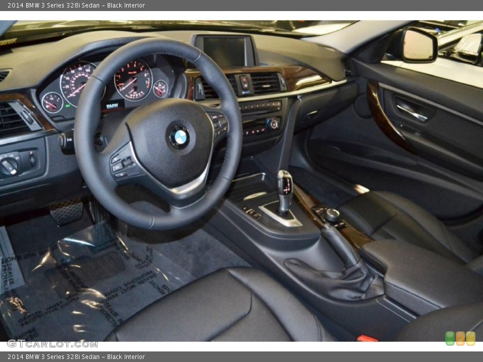 Black Interior Prime Interior for the 2014 BMW 3 Series 328i Sedan #84759314