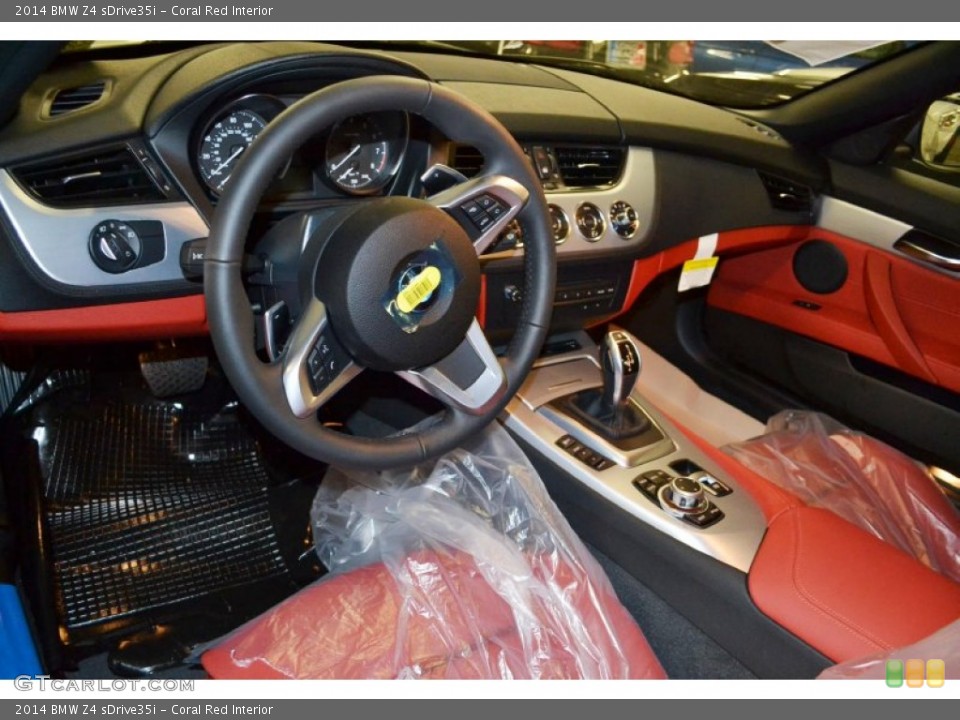 Coral Red Interior Prime Interior for the 2014 BMW Z4 sDrive35i #84759485