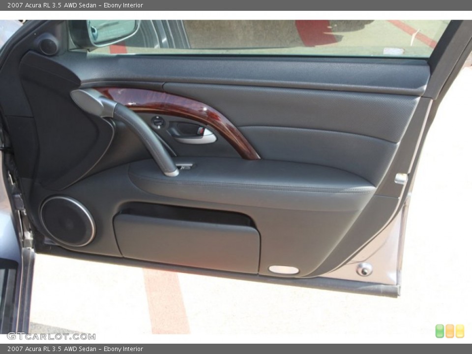 Ebony Interior Door Panel for the 2007 Acura RL 3.5 AWD Sedan #84759578