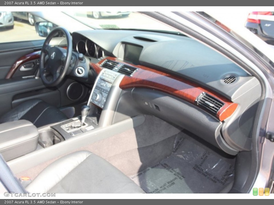 Ebony Interior Dashboard for the 2007 Acura RL 3.5 AWD Sedan #84759599