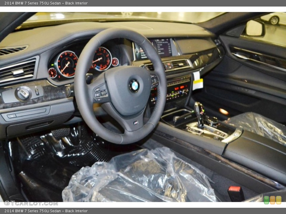 Black Interior Prime Interior for the 2014 BMW 7 Series 750Li Sedan #84759698