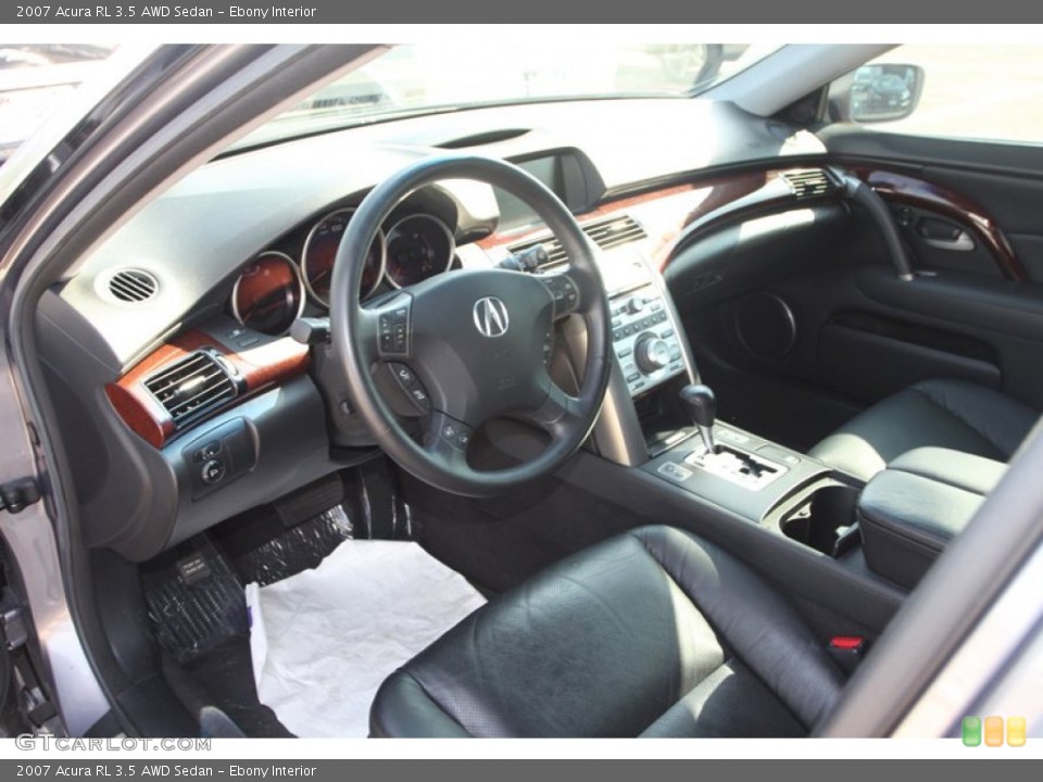 Ebony Interior Prime Interior for the 2007 Acura RL 3.5 AWD Sedan #84759866