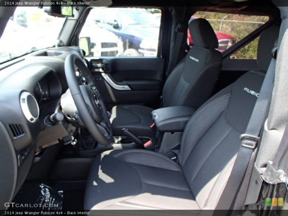 Black Interior Front Seat for the 2014 Jeep Wrangler Rubicon 4x4 #84767972