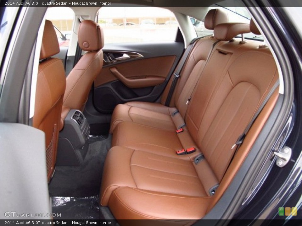 Nougat Brown Interior Rear Seat for the 2014 Audi A6 3.0T quattro Sedan #84768548