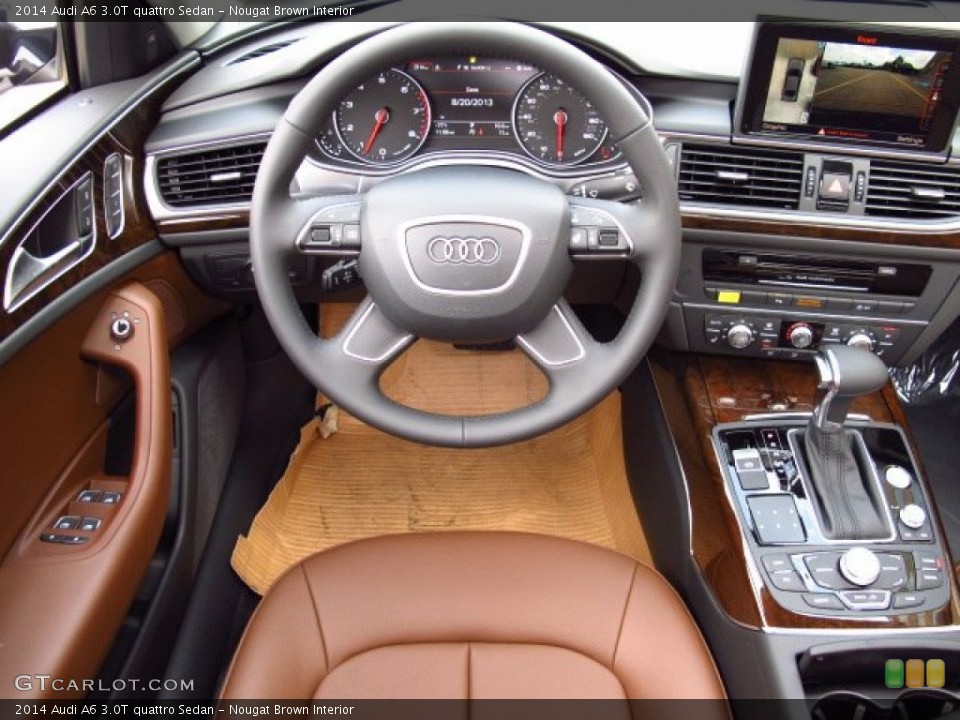 Nougat Brown Interior Dashboard for the 2014 Audi A6 3.0T quattro Sedan #84768572