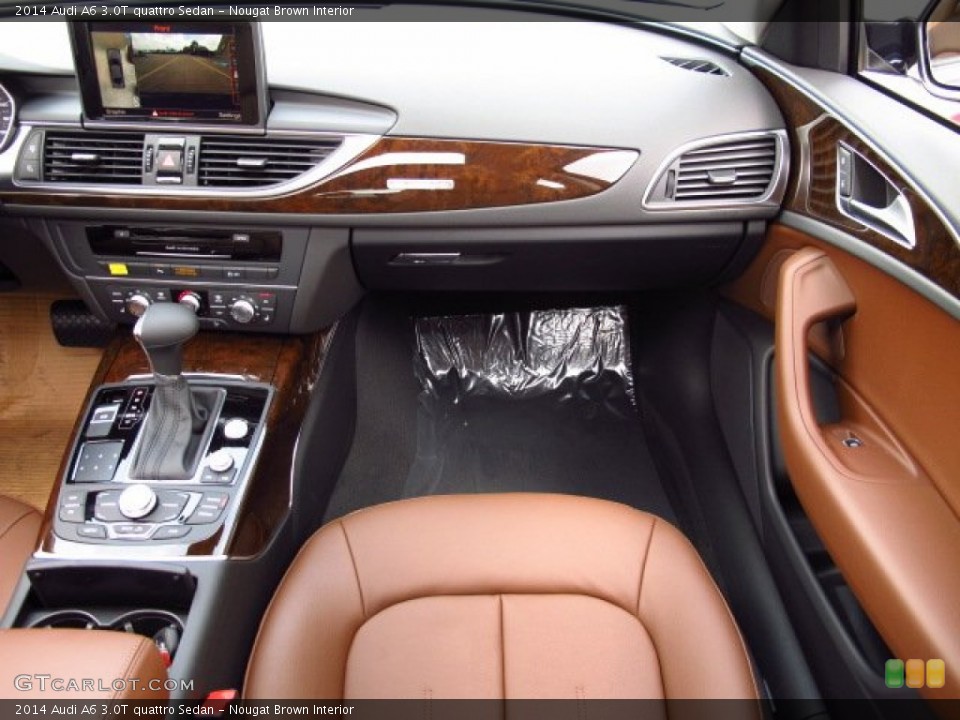 Nougat Brown Interior Dashboard for the 2014 Audi A6 3.0T quattro Sedan #84768598