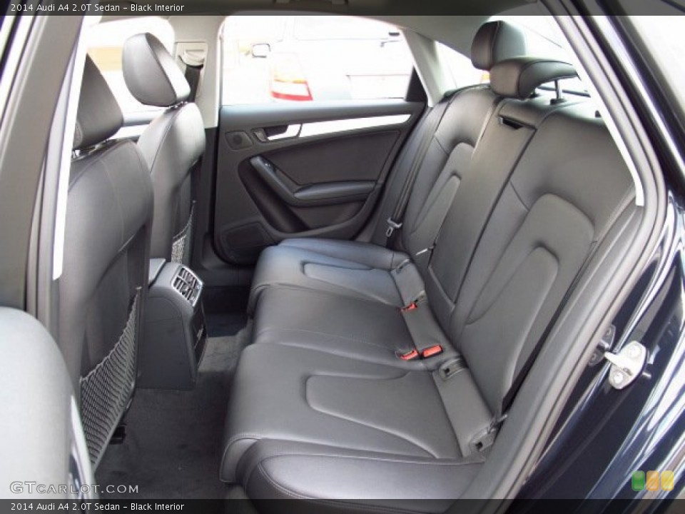 Black Interior Rear Seat for the 2014 Audi A4 2.0T Sedan #84769916