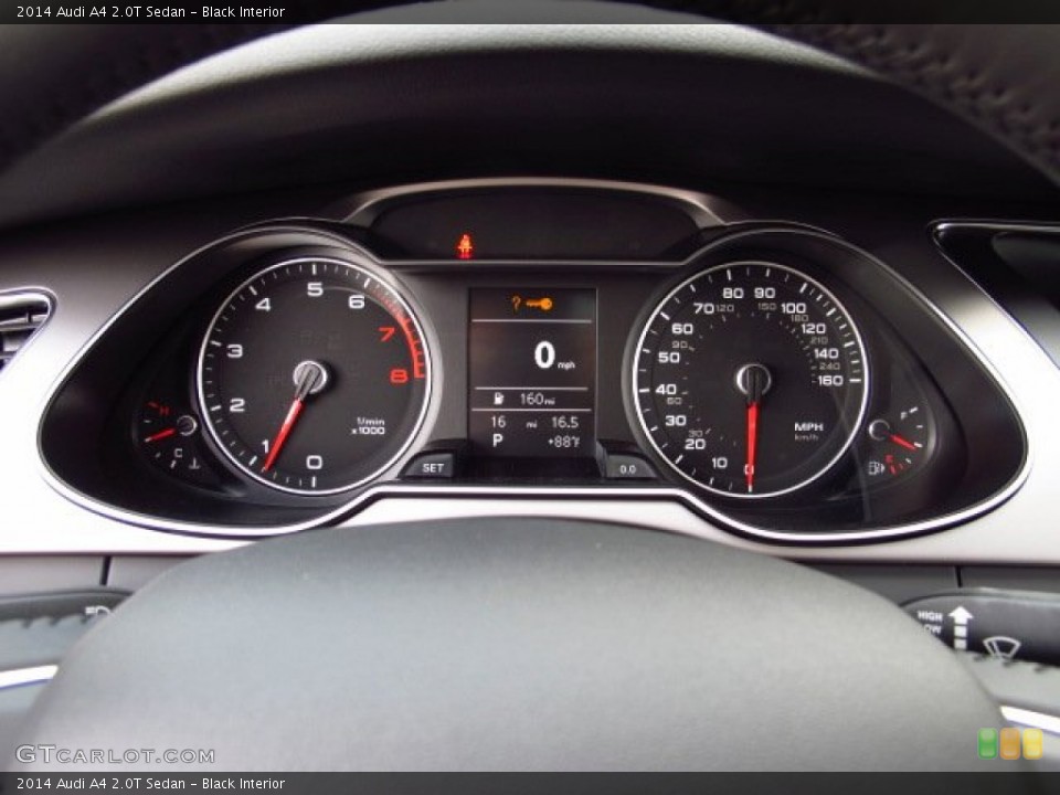 Black Interior Gauges for the 2014 Audi A4 2.0T Sedan #84770153