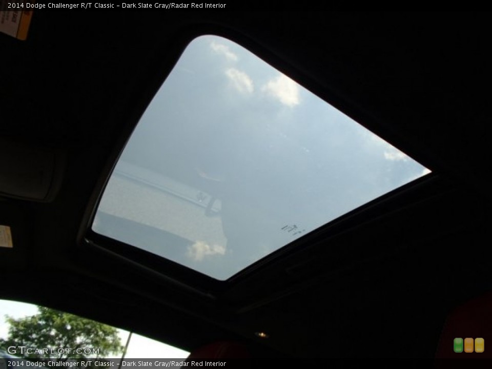 Dark Slate Gray/Radar Red Interior Sunroof for the 2014 Dodge Challenger R/T Classic #84770360