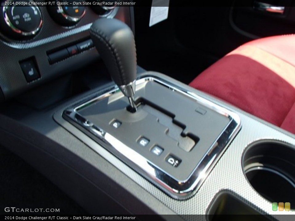 Dark Slate Gray/Radar Red Interior Transmission for the 2014 Dodge Challenger R/T Classic #84770402