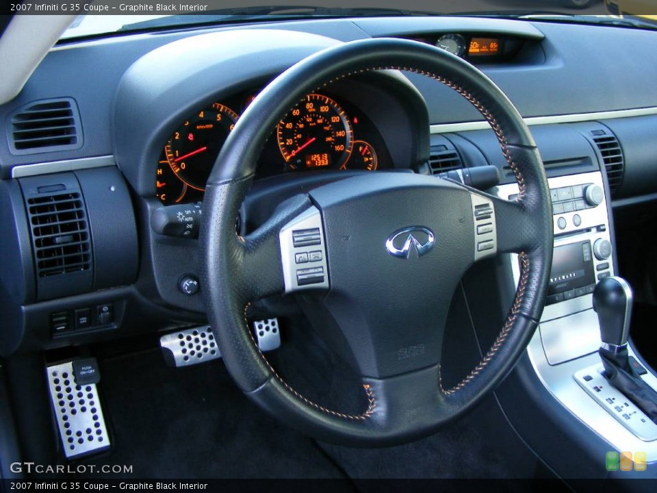 Graphite Black Interior Steering Wheel for the 2007 Infiniti G 35 Coupe #847713