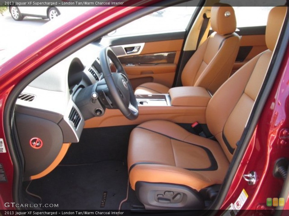London Tan/Warm Charcoal Interior Photo for the 2013 Jaguar XF Supercharged #84773243