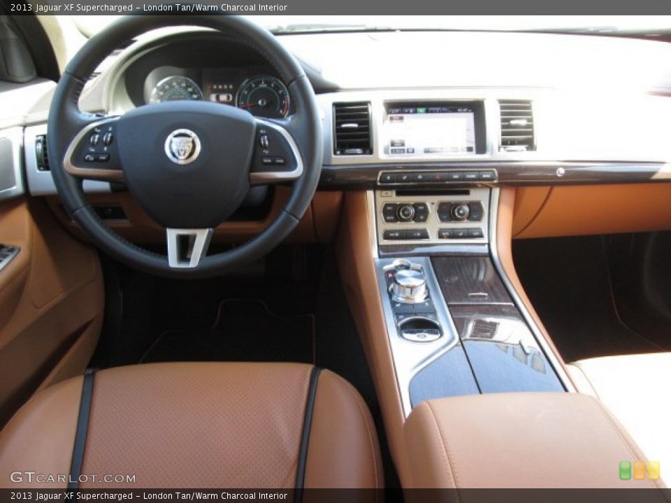 London Tan/Warm Charcoal Interior Dashboard for the 2013 Jaguar XF Supercharged #84773267