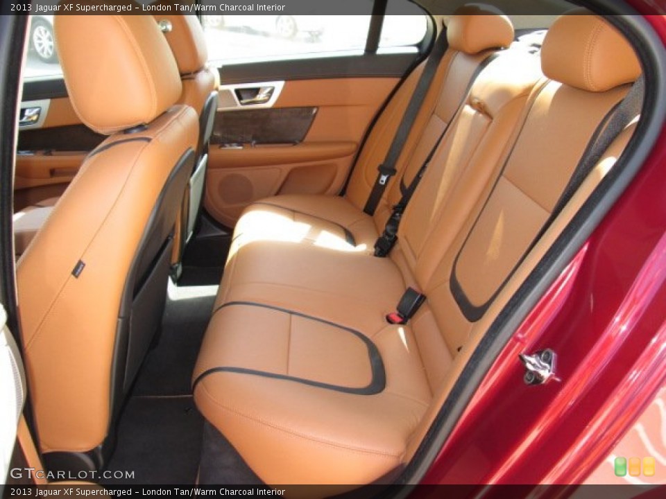 London Tan/Warm Charcoal Interior Rear Seat for the 2013 Jaguar XF Supercharged #84773288