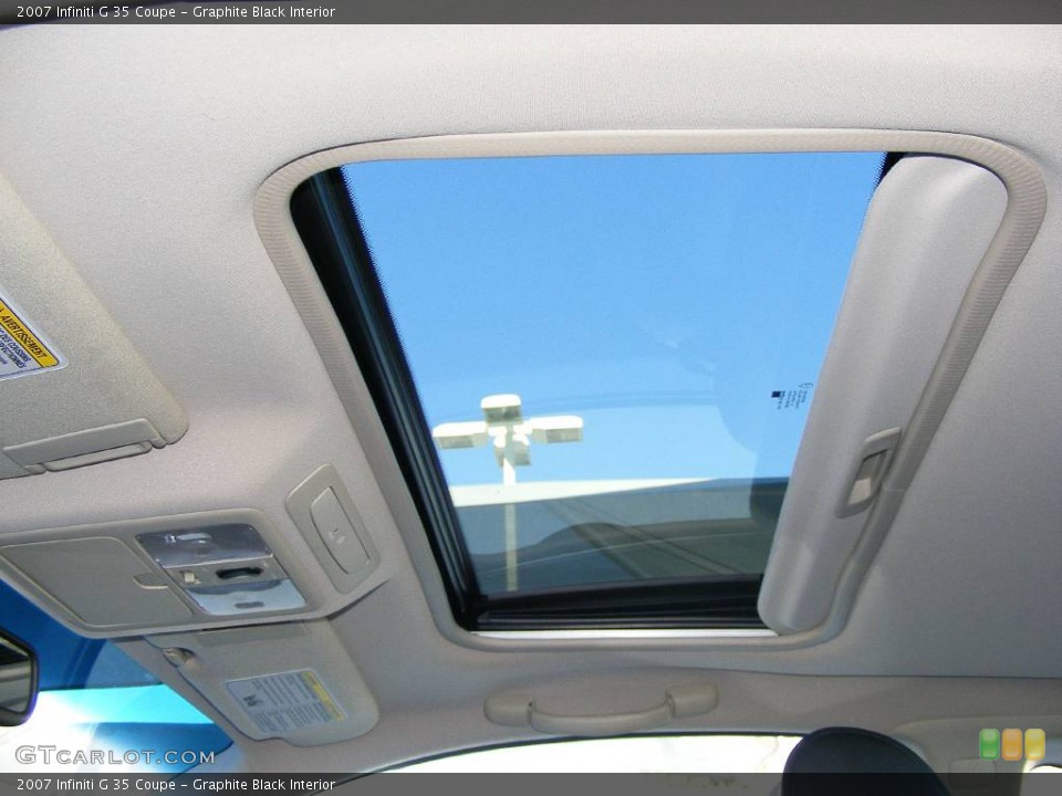 Graphite Black Interior Sunroof for the 2007 Infiniti G 35 Coupe #847744