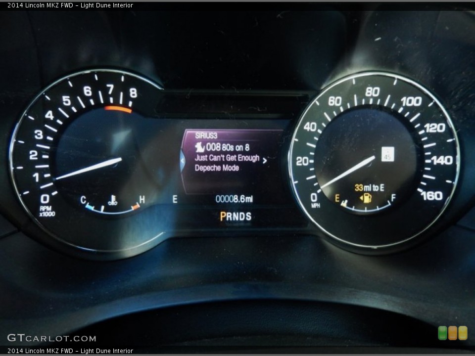 Light Dune Interior Gauges for the 2014 Lincoln MKZ FWD #84776012