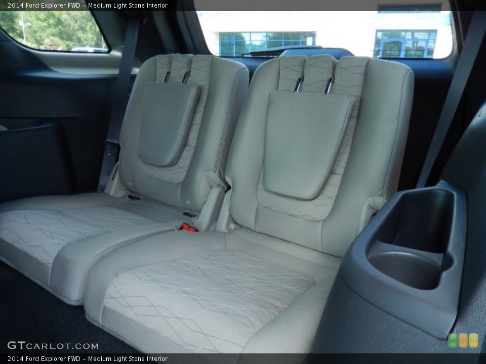 Medium Light Stone Interior Rear Seat for the 2014 Ford Explorer FWD #84776279
