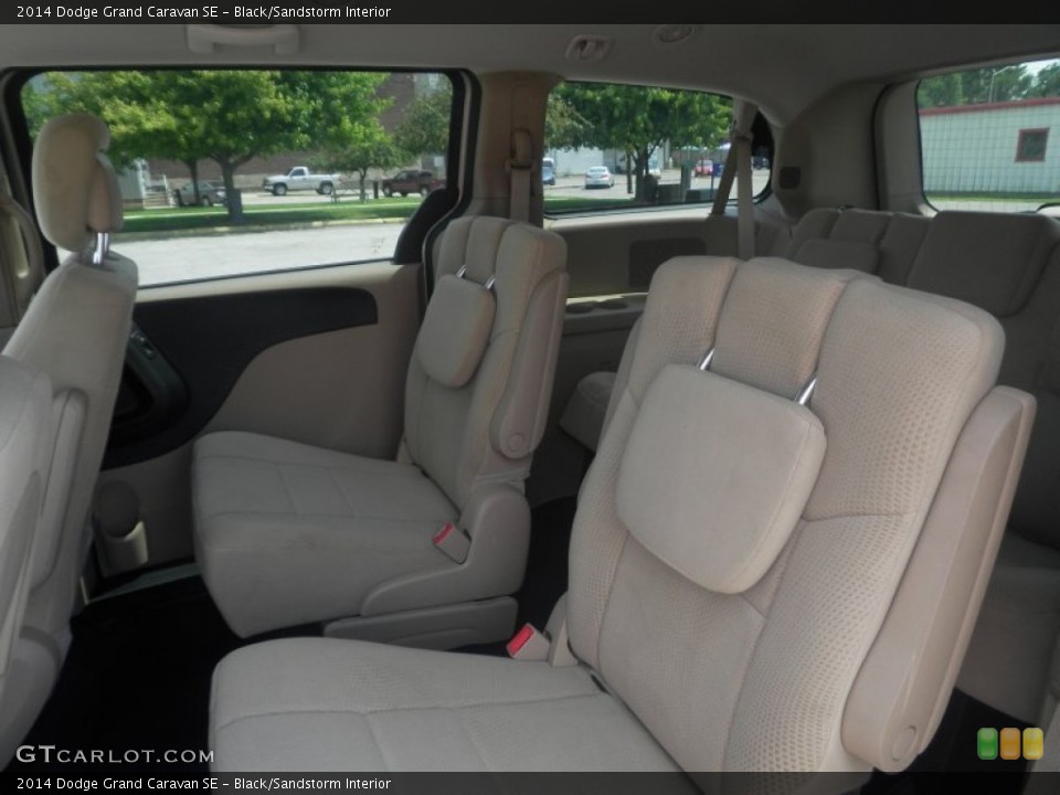 Black/Sandstorm Interior Rear Seat for the 2014 Dodge Grand Caravan SE #84777833