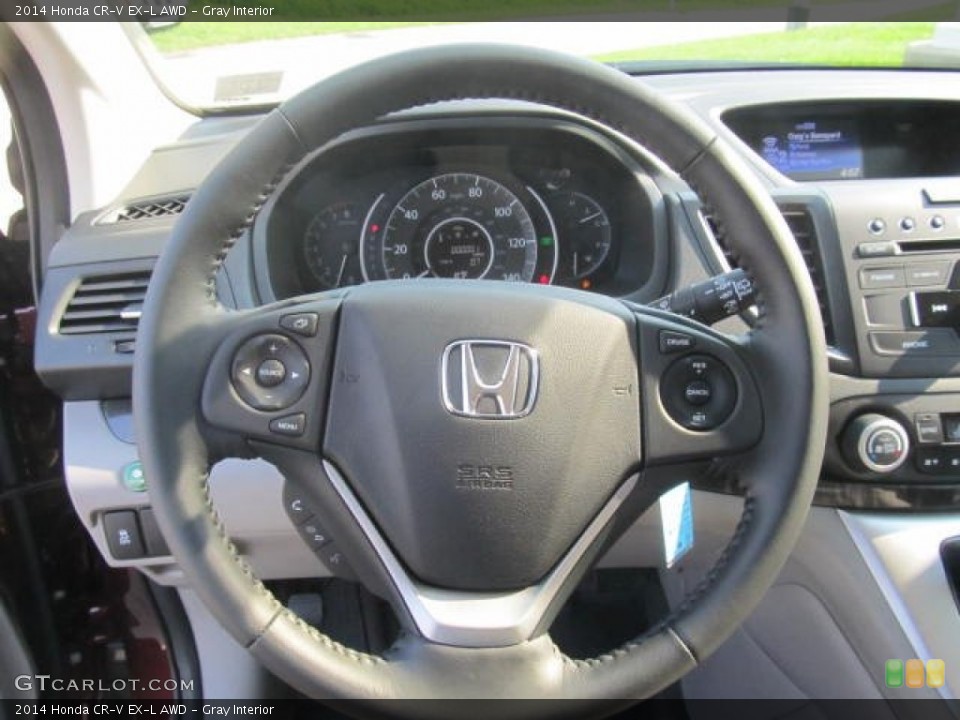 Gray Interior Steering Wheel for the 2014 Honda CR-V EX-L AWD #84779849