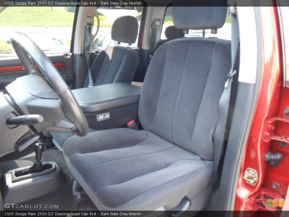 Dark Slate Gray Interior Front Seat for the 2005 Dodge Ram 1500 SLT Daytona Quad Cab 4x4 #84780752