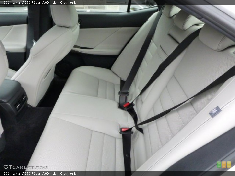 Light Gray Interior Rear Seat for the 2014 Lexus IS 250 F Sport AWD #84781259