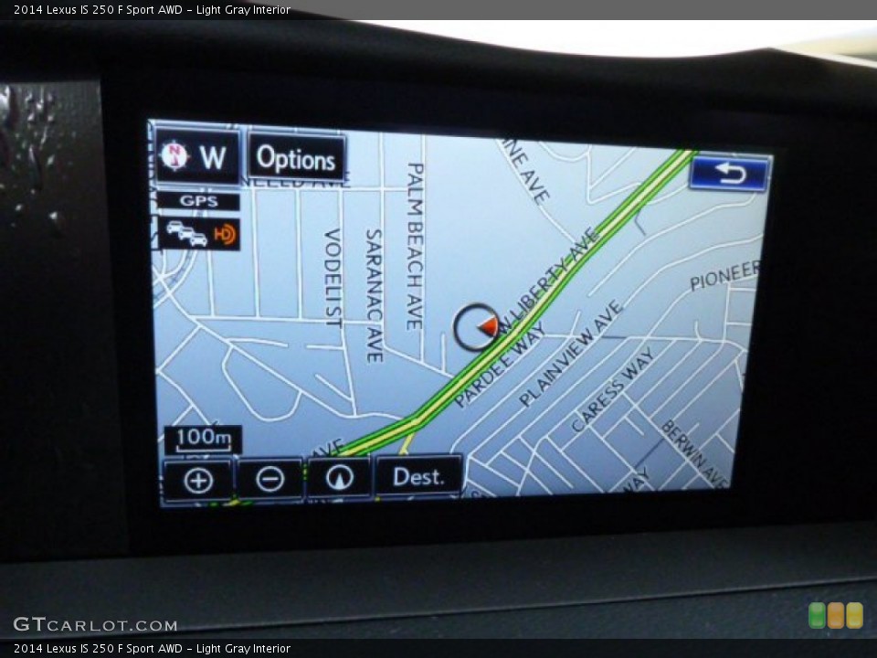 Light Gray Interior Navigation for the 2014 Lexus IS 250 F Sport AWD #84781388