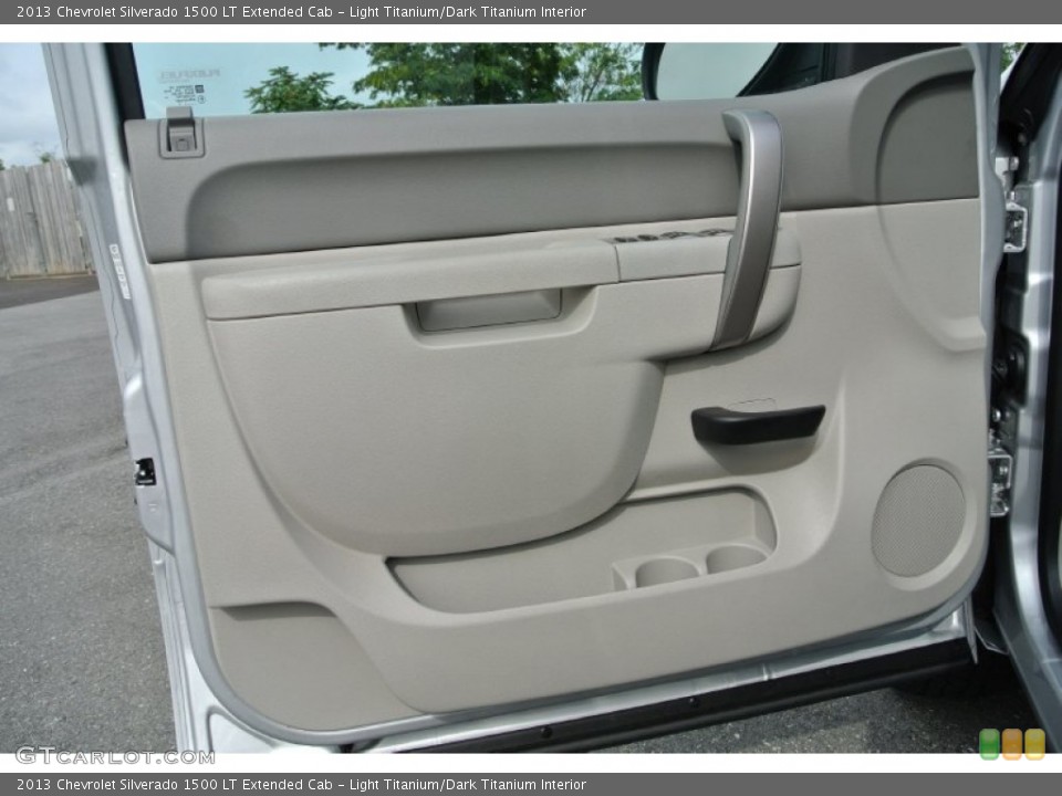 Light Titanium/Dark Titanium Interior Door Panel for the 2013 Chevrolet Silverado 1500 LT Extended Cab #84781421