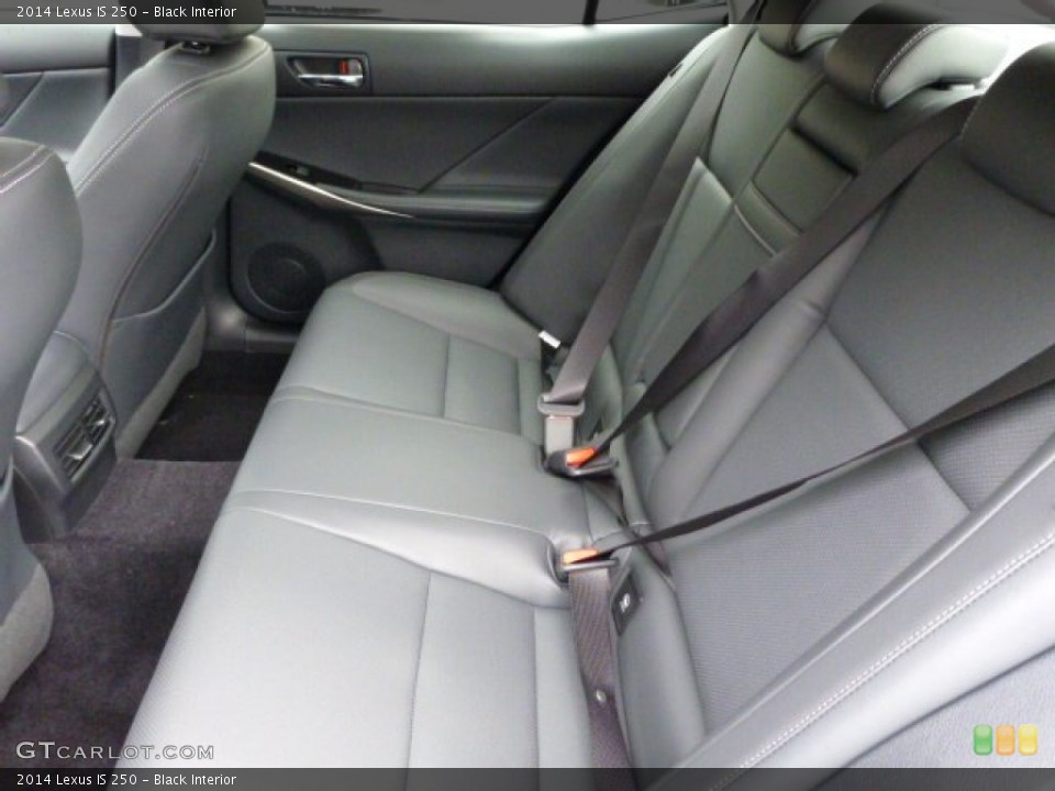 Black Interior Rear Seat for the 2014 Lexus IS 250 #84781712
