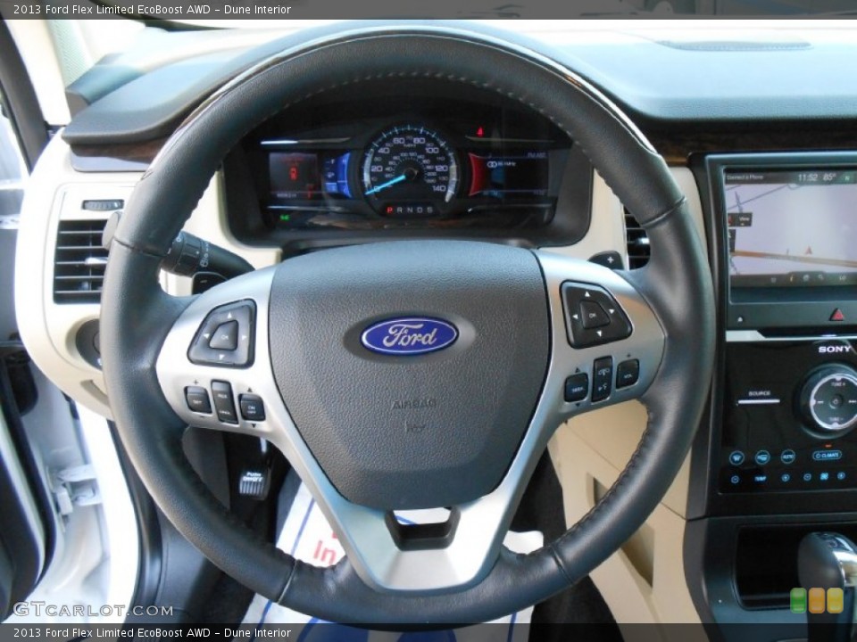 Dune Interior Steering Wheel for the 2013 Ford Flex Limited EcoBoost AWD #84782441